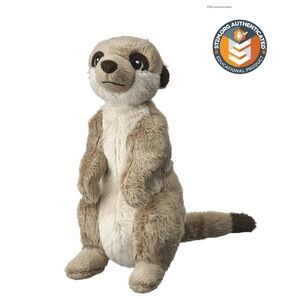 Plush Meerkat Stuffed Animal- Tan and Cream